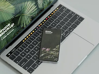 Light Iphone & MacBook Mockups abstract clean device display laptop mac macbook mockup phone phone mockup presentation realistic simple smartphone theme ui ux web webpage website