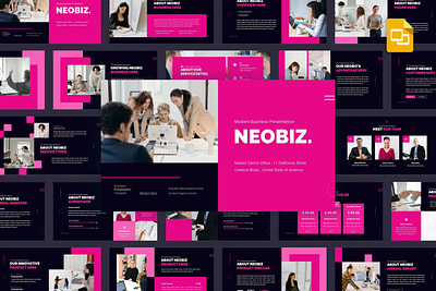 Neobiz Multipurpose Template clean colorful company corporate google slides keynote modern multipurpose multipurpose template photography pitch deck portfolio powerpoint studio template unique web web design web development website