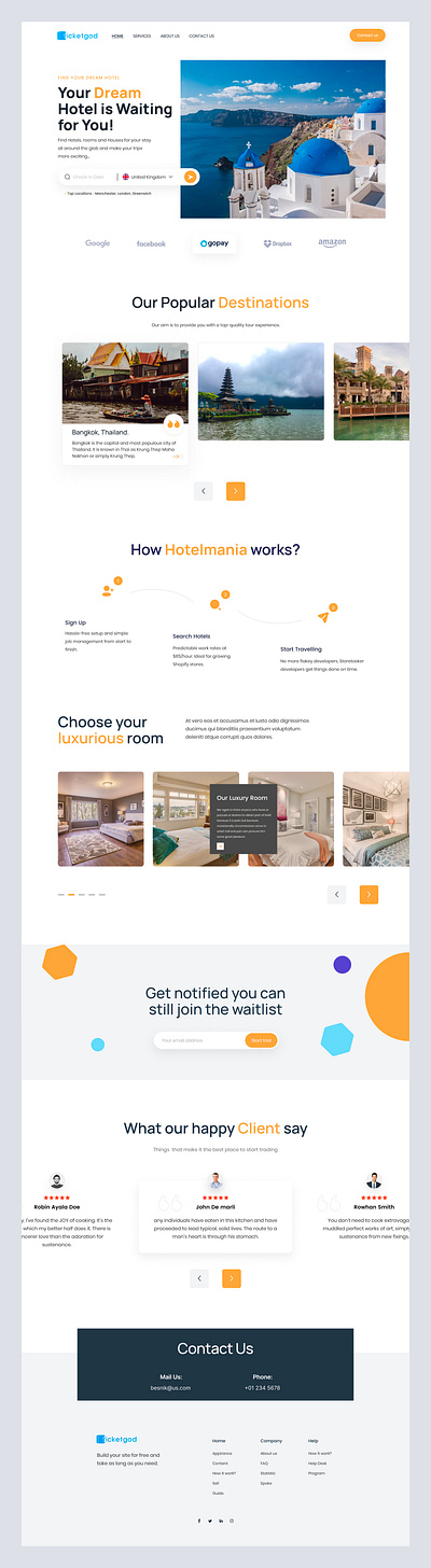 Ticketgod Homepage branding ux