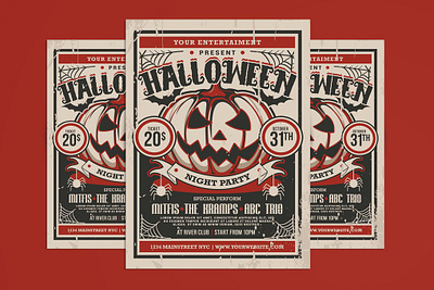 Halloween Party Flyer candy design ghost halloween halloween flyer illustration magazine party party flyer poster poster design poster template posters print print design print template printing scary template treat