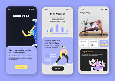 Yoga app concept app concept design ui ux yoga