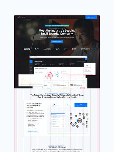 Tessian Website, — Homepage, 2021 b2b branding cybersecurity landing page microsite technology ux website wordpress