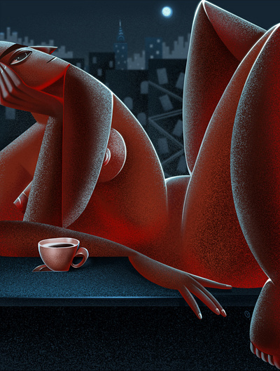 One Night in New York characterillustration freelance illustrator illustration illustrator minimal illustration new york new york illustrator nyc