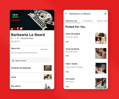 Uber barber ad app barber beard branding campaing delivery design funny uber ui