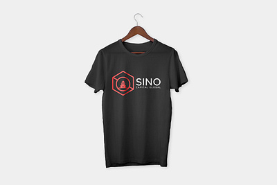 T-Shirt Mock-Up for SINO design flat illustration logo minimal