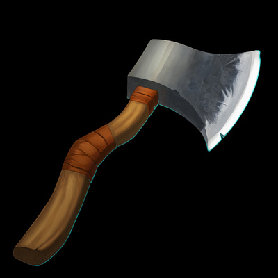 Game icon - axe 2d axe axeicon cg design gamedesign gameicon icon props raster