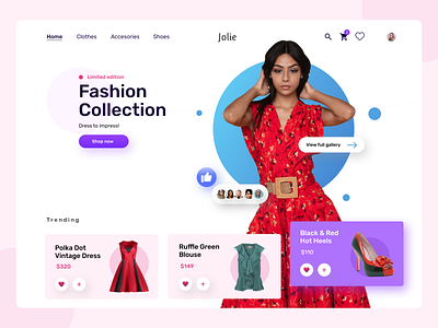 Landing page fashion figma uichallenge uidesign