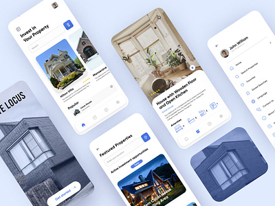 Haute Locus App Design app clean convrtx design home interface investment minimal mobile app modern property rent ui uiux ux