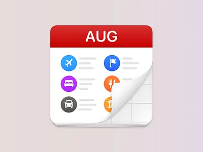 Calendar Sync calendar icon ios travel trip