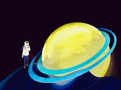 Lonley Planet character conceptual digital ipad lonely planet procreate texture