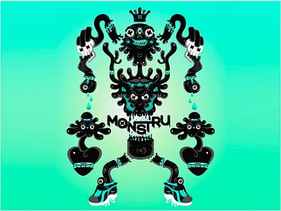 MONSTRU design illustration vector