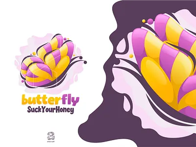 Butterfly animation branding butterfly colorful design flat illustration logo typography ui ux vector