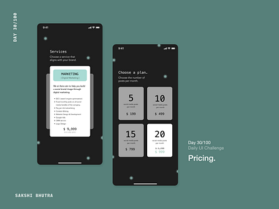 Pricing 030 app dailyui dailyui030 design paidplans pricing pricingpage services ui ux
