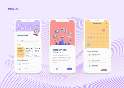 Task List (Design Concept) app design mobile app mobile design task list ui uiux ux