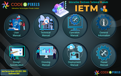 IETM - Interactive Electronic Technical Manual - JSG 0852:2001 3d animation branding design education technology graphic design ietm ietm hyderabad logo motion graphics software technology ui