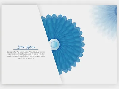 Blue Flower Vector Background Design graphic design