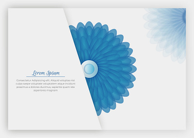 Blue Flower Vector Background Design graphic design