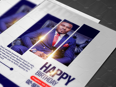 Pastors Birthday flyer template