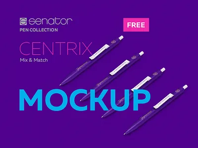 Senator Pen Mockup. Centrix branding design illustration logo logoped logotype mark russia symbol ui