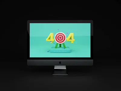 404 Error Page 3d 3dillustration 404 404page errorpage ui