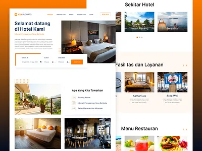 Icuk Sugiarto Hotel Landing Page college web design graphic design hotel landing page web design