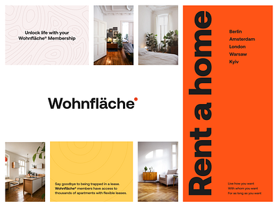 Wohnfläche® | Concept Board branding design graphic design interface logo moodboard style style exploration ui unikorns ux