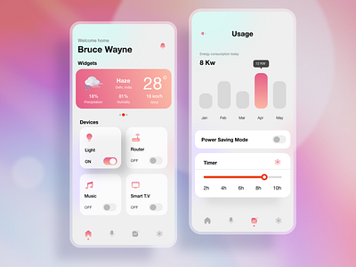 Home Automation UI/UX Design app design app interaction automation ui design home automation home automation design home automation ui home ui mobile application ui ui design ux design