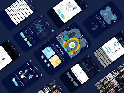 Audio To Video App Ui Design app design graphic design icon illustration logo ui ux