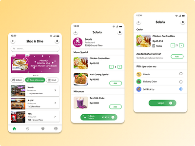 Food Delivery App cart delivery design food delivery items list order prototype ui