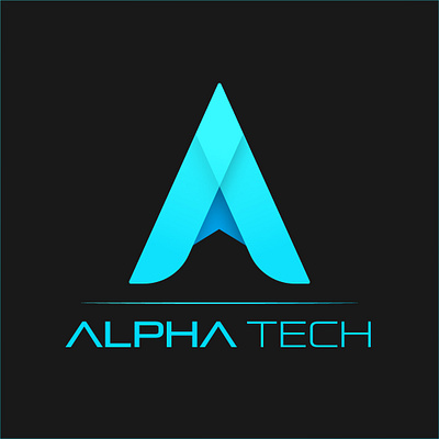 Alpha Tech ("A" Logo Design) branding design graphic design illustration illustrator logo typography vector