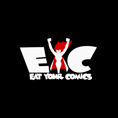 Logo Design for Eat Your Comics branding design graphic design logo logo design branding superhero superheroine vector