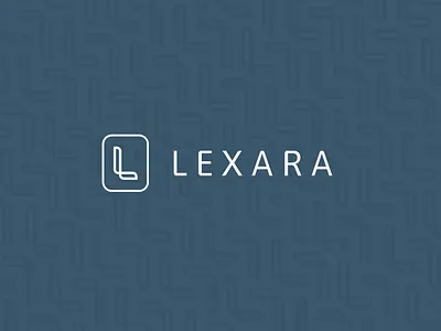 Lexara Logo ai blue branding graphic design l l logo lawyer legal logo logo design logo pattern pattern