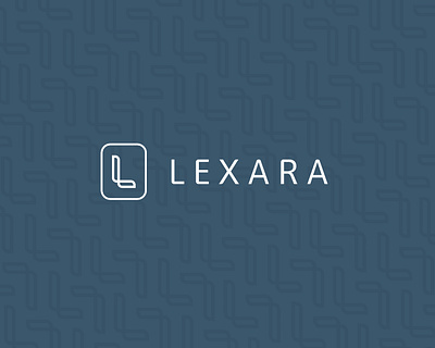 Lexara Logo ai blue branding graphic design l l logo lawyer legal logo logo design logo pattern pattern