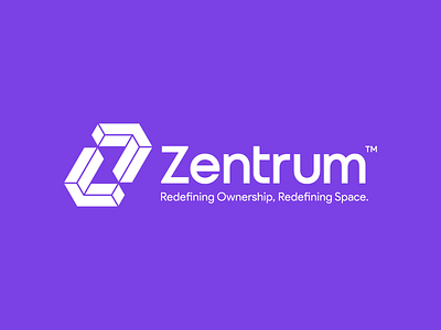 Zentrum, logo design for commercial real estate and workspaces agency agent commercial fractional ownership fractionalized industrial investment letter mark monogram logo logo design luxury negative space premium properties real estate realtor residential space spaces z