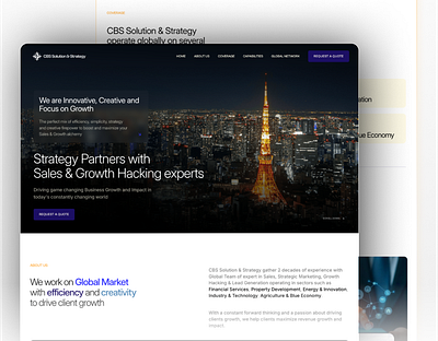 Global Consultancy Website – CBS Solution & Strategy alanmystique branding business consultancy corporate website design figma graphic design growth hacking illustration landing page logo minimal ui ui design vector web web design website