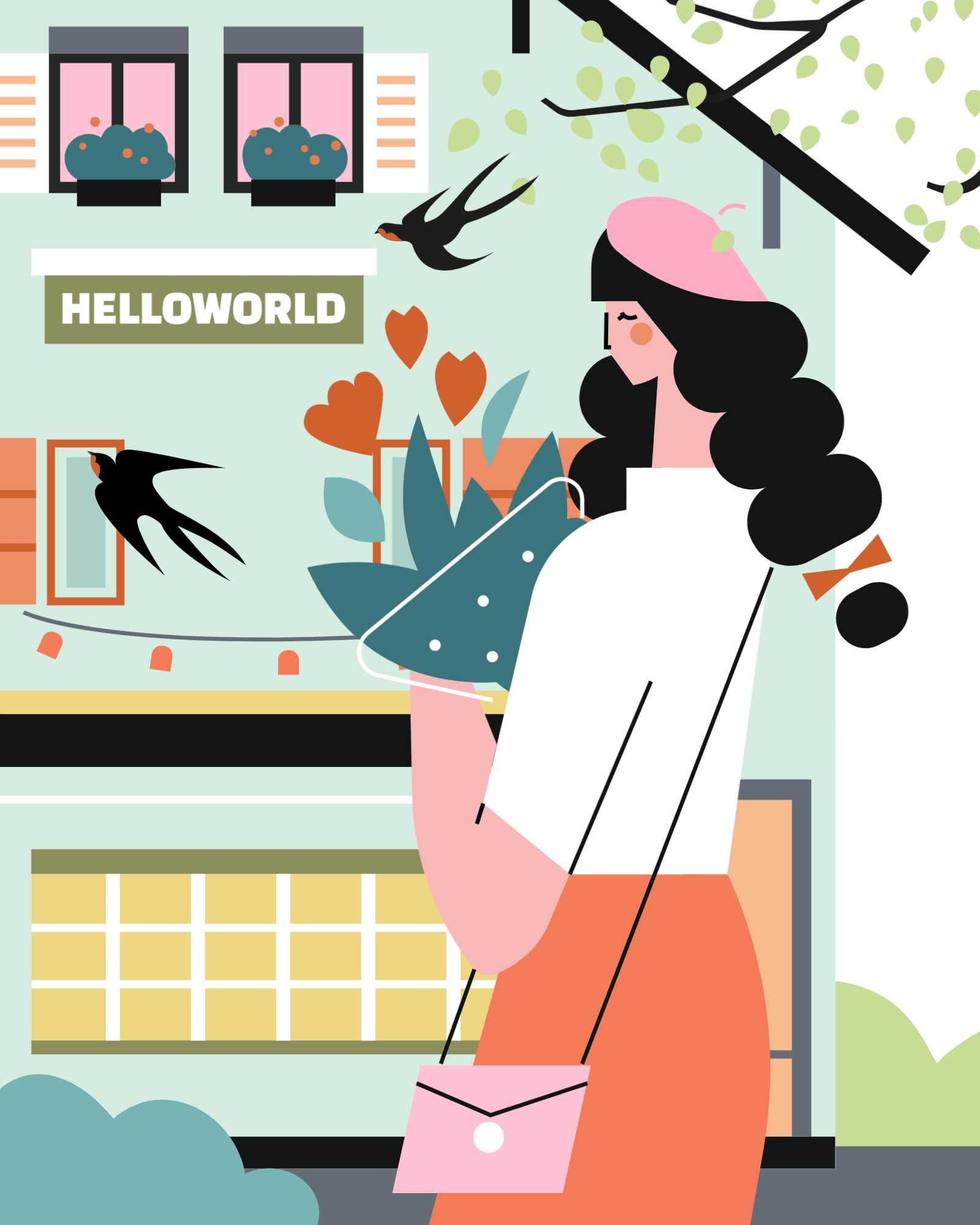 小园素作品 | 包装插画设计 | 装饰画插画设计 design flat graphic design illustration vector