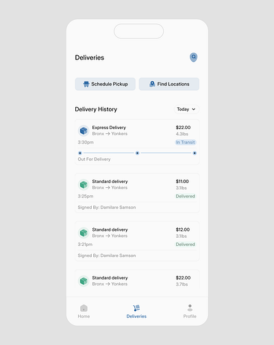 Deliveries { SwiftSend } courier service design figma product design uxui