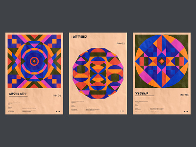 Poster design collection. abstract branding circualr creative design geometric geometric shapes geometrical graphic design illustration magazine cover poster poster collection print trendy design vector visual visual art visual graphic