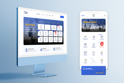 Insurance Project UI/UX Design application design mobile ui ux vector