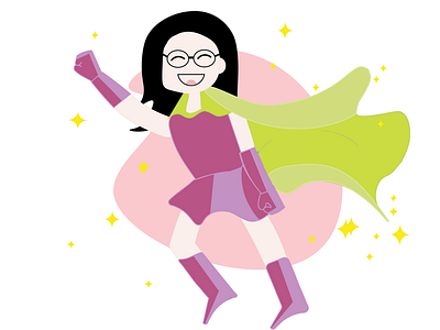 Superwoman! graphic design illustration