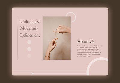 Landing Page for jewerly store branding design graphic design jewerly landing ui