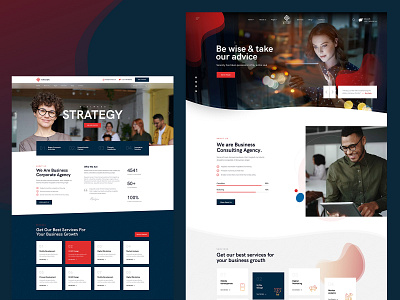 Financial Business Figma Template advisor agency agent business clean consulting design figma landingpage minimal ui website landing page webui