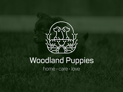 Woodland Puppies - Logo Design branding design graphic design logo