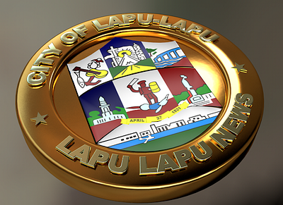 3d render of Lapu Lapu city logo branding logo philippines