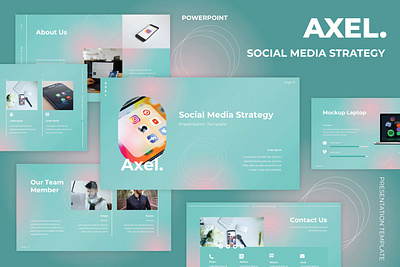 Social Media Strategy Presentation Template clean colorful company concept corporate google slides keynote modern multipurpose template photography pitch deck portfolio powerpoint social media studtio template unique web design web development website