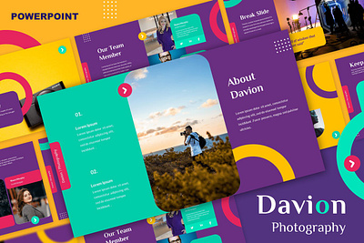 Photography Presentation Template clean colorful company corporate google slides keynote modern multipurpose multipurpose template photography pitch deck portfolio powerpoint studio template unique web web design web development website