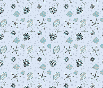 Shell Pattern design paper design paper pattern pattern print repeat pattern surface pattern textile design textile pattern