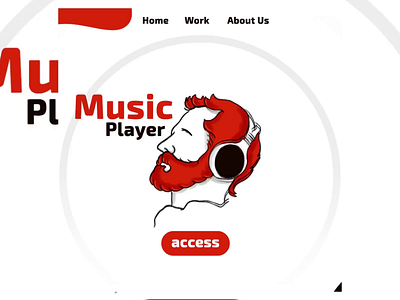 Music Player Home app illustration mobile motion music