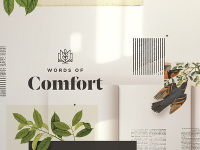 Words of Comfort 2/2 brand breakout church elements jesus layouts logo sermon sermon series simple type vintage