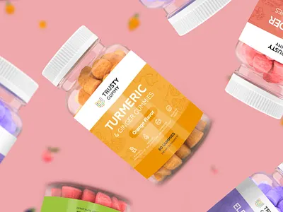 TrustyGummy|Logo, branding, label design and website design animation branding concept design graphic design illustration logo minimal ui uiux ux web website